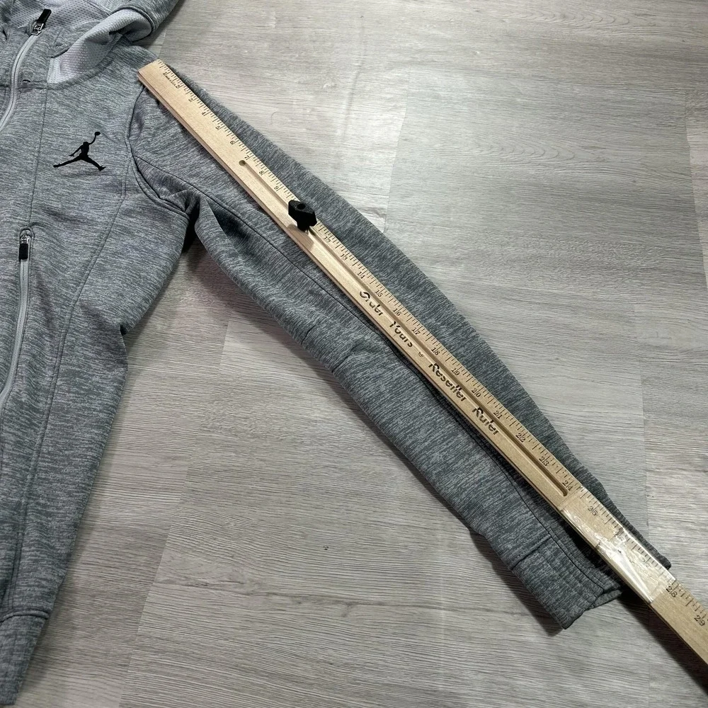 Jordan Therma-FIT Hoodie Mens Small Gray Full Zip Fleece‎ Jacket 688525-012
